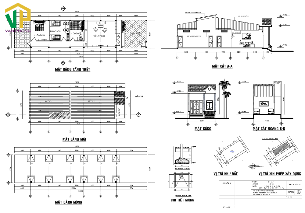 ban-ve-nha-nong-thon Mẫu bản vẽ xin phép xây dựng nhà nông thôn tại Nghệ An