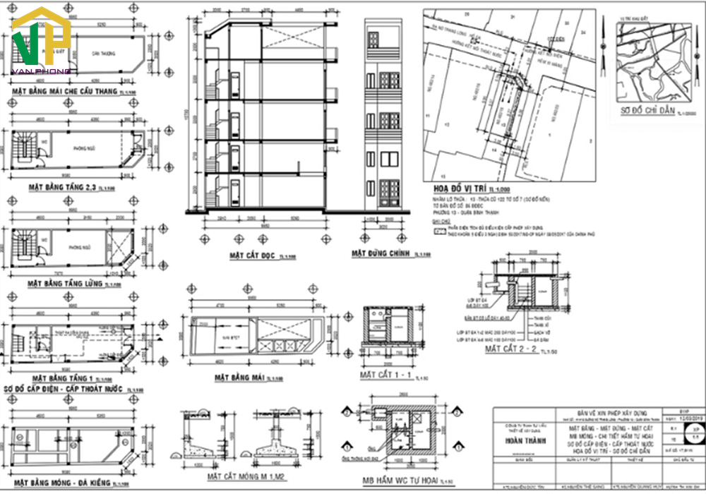 ban-ve-nha-pho Mẫu bản vẽ xin phép xây dựng nhà phố
