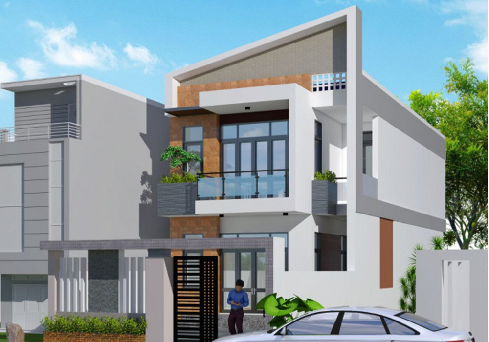 Nhà thép tiền chế 2 tầng mặt tiền 7m sau hoàn thiện